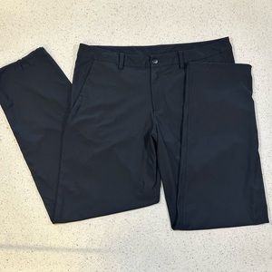 Lululemon Mens Pants 38 ABC Commission Black Stretch Cinch Bottom 5 Pocket